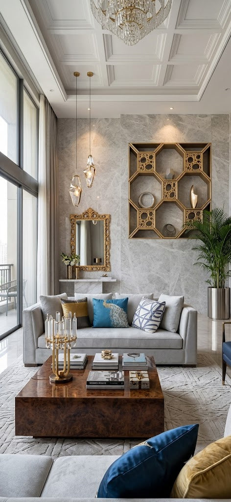 Luxury Bespoke Handcrafted Accent Decor | Crafted in Teak Wood & 3D Ceramic