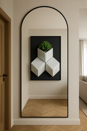 Luxury Bespoke Boutique Accent Decor | Crafted in Teak Wood & 3D Ceramic