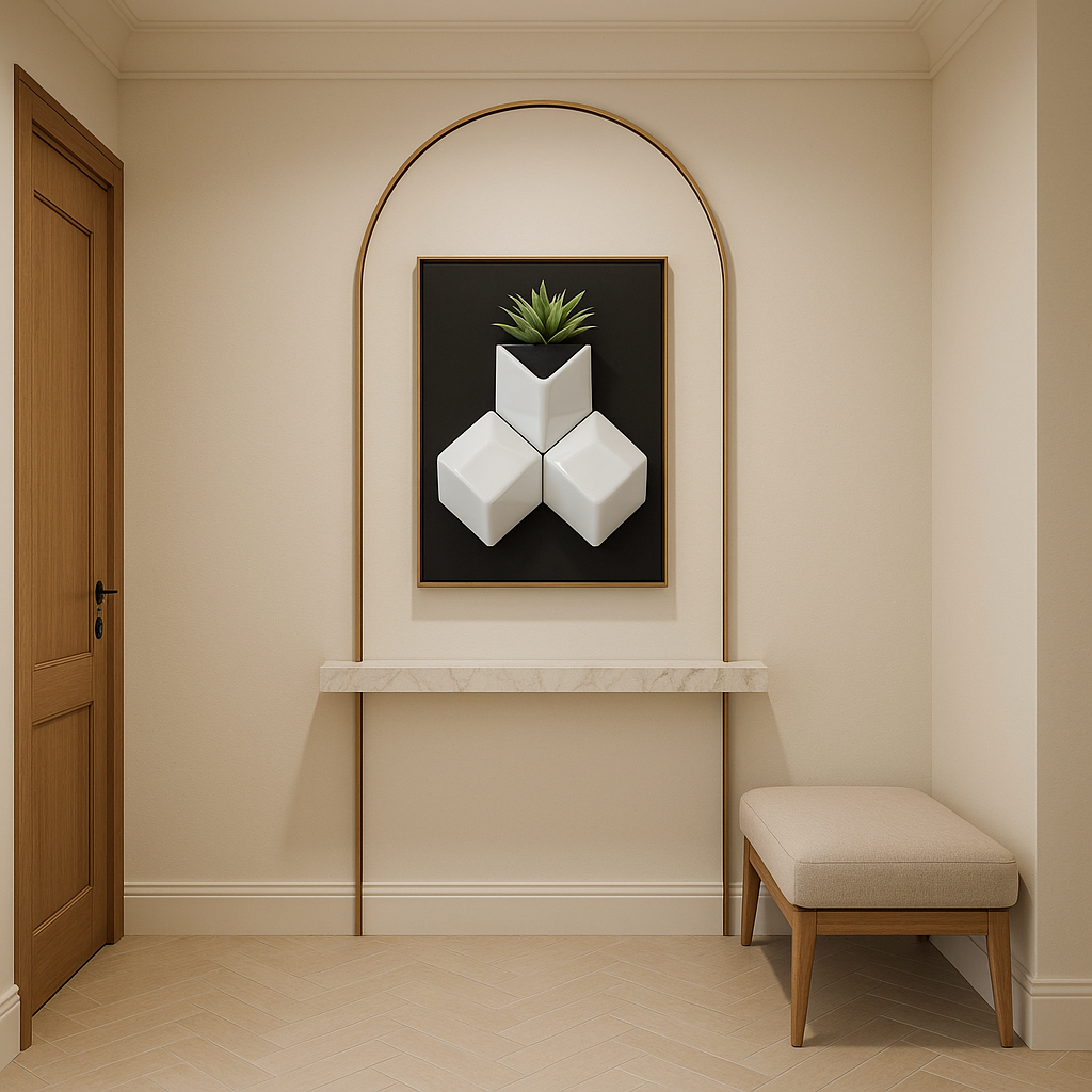Luxury Bespoke Sterling Accent Decor | Crafted in Teak Wood & 3D Ceramic