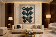 Luxury Bespoke Manor Accent Decor | Crafted in Teak Wood & 3D Ceramic