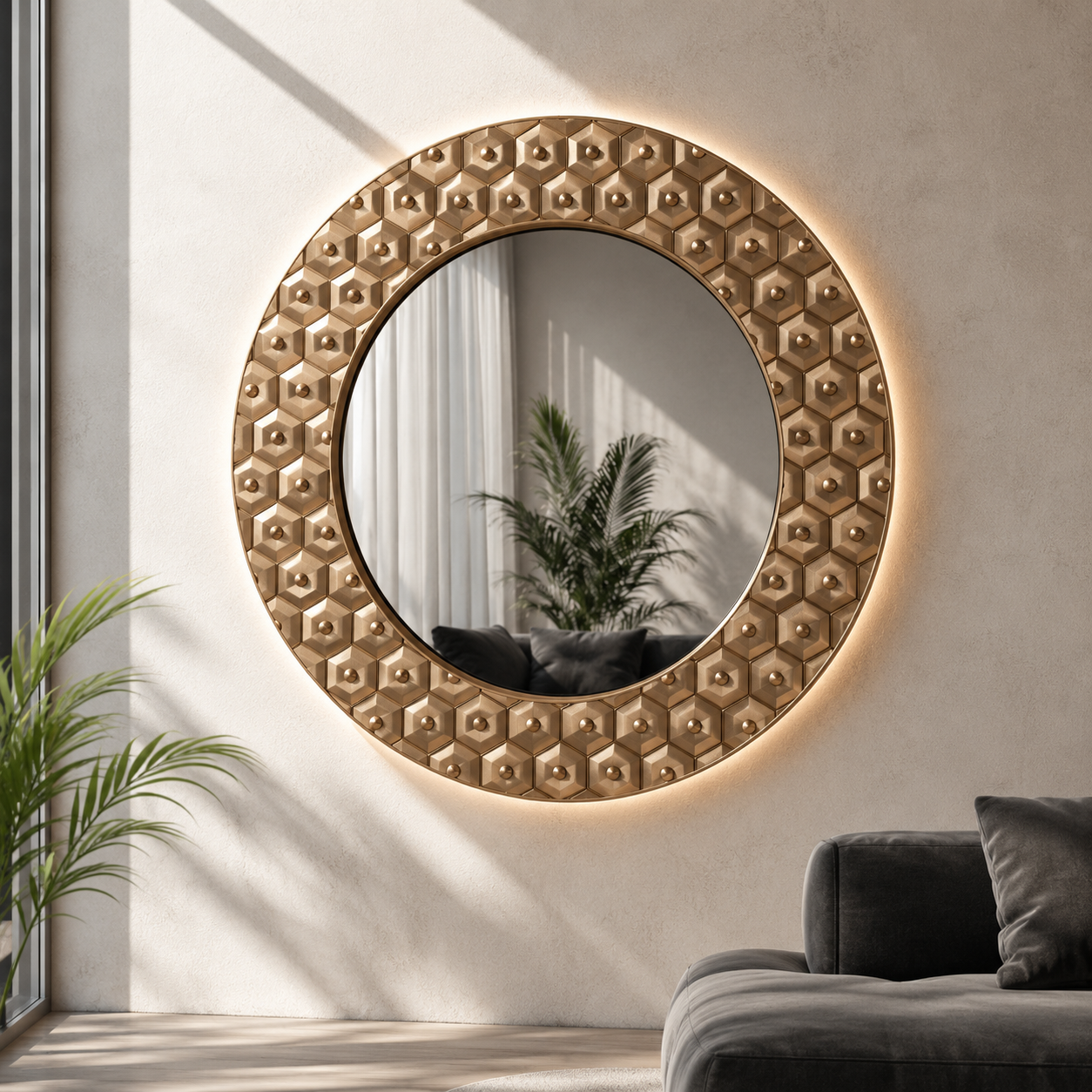 Luxury Bespoke Sanctuary Accent Decor | Crafted in Teak Wood & 3D Ceramic