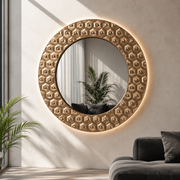 Luxury Bespoke Sanctuary Accent Decor | Crafted in Teak Wood & 3D Ceramic