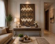 Luxury Bespoke Serene Accent Decor | Crafted in Teak Wood & 3D Ceramic