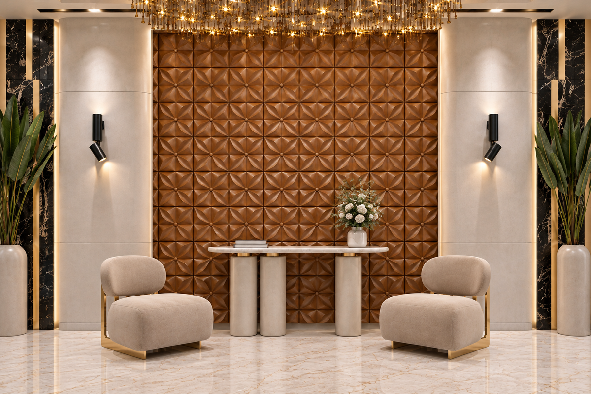 Modern Wall Decoration | Crafted in Teakwood