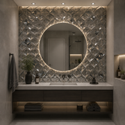 Luna Prism Bathroom Wall Panel