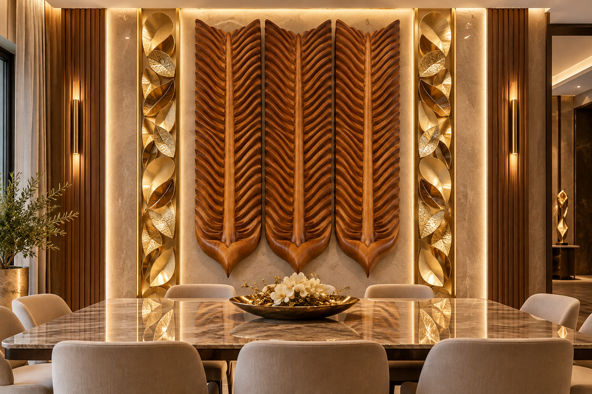 Luxury Wall Decoration | Crafted in Teakwood