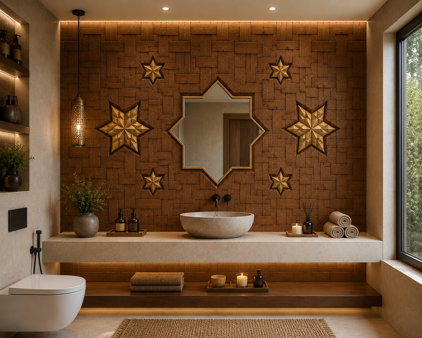 Andalus Starwood Wall Panel
