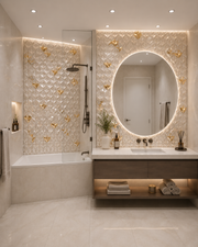 Luna Prism Bathroom Wall Panel