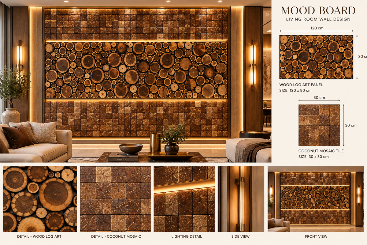 Elegant Wall Decoration | Crafted in Teakwood