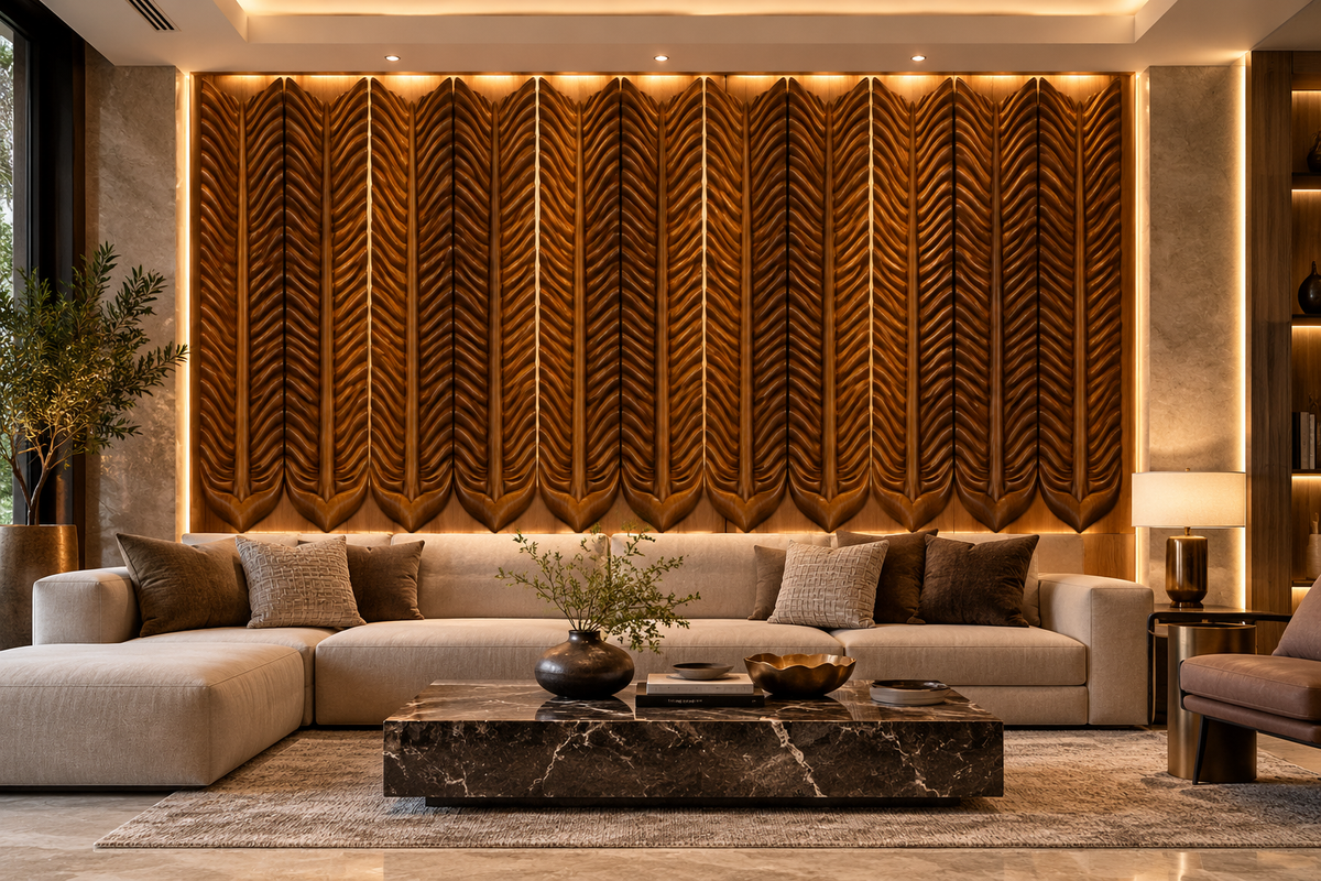 Luxury Wall Decoration | Crafted in Teakwood