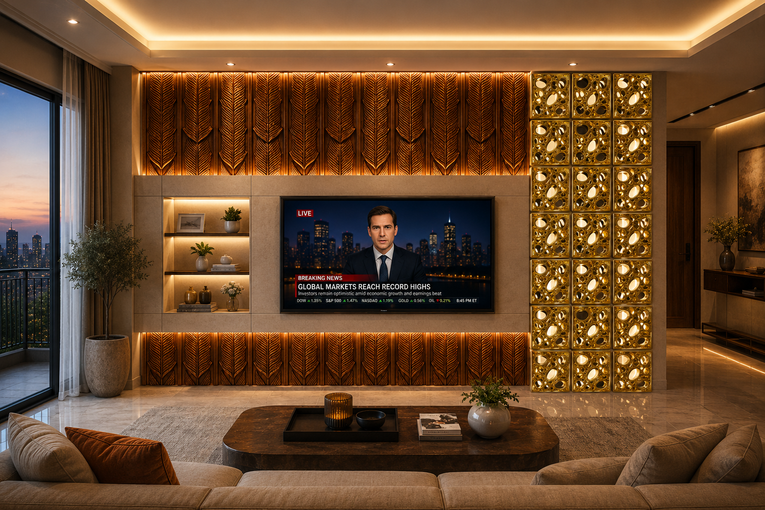 Creative  TV wall