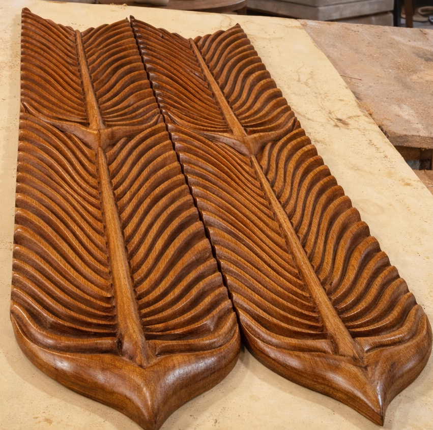 Feather Grain 3D Wood Wall Panel